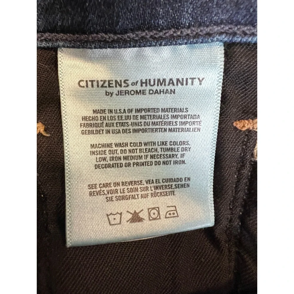 Citizens of Humanity Agnes Crop Jeans Womens 26 Blue Excellent High Rise Skinny